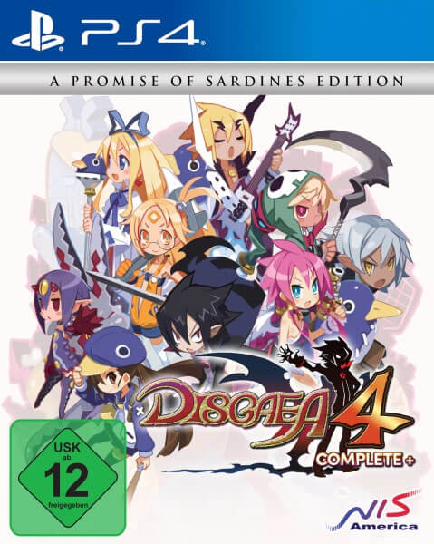 Disgaea 4 Complete+ box art for Playstation 4